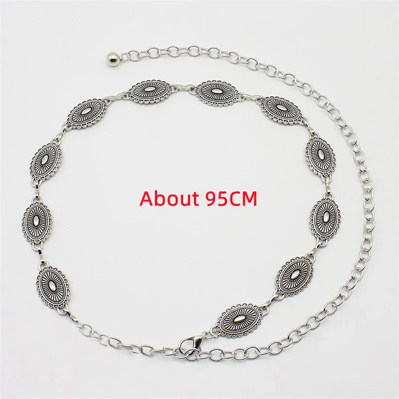 Cinturón de Cadena Dorada | Accesorio Aesthetic Y2K Novastyle™