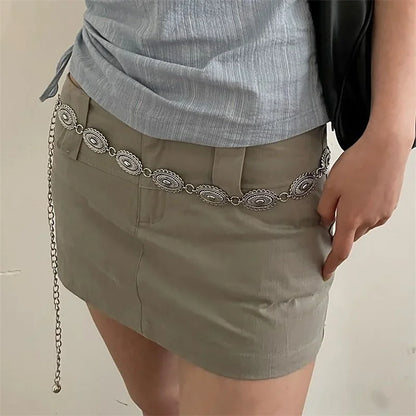Cinturón de Cadena Dorada | Accesorio Aesthetic Y2K Novastyle™