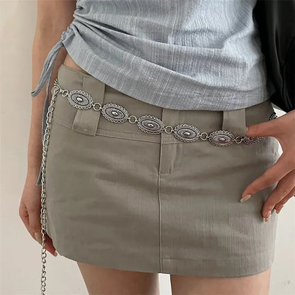 Cinturón de Cadena Dorada | Accesorio Aesthetic Y2K Novastyle™